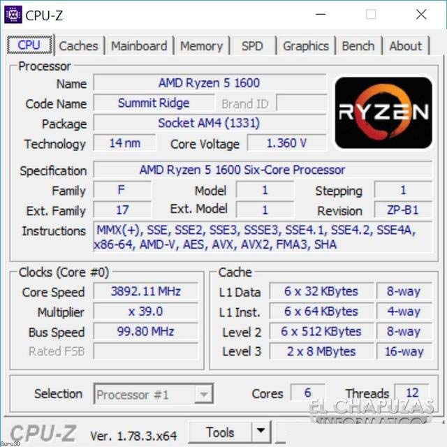 AMD銳龍R5-1600處理器性能測試成績,多核秒i7