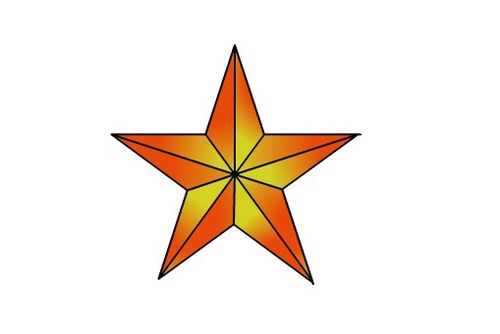 教你用flash畫一個標準的五角星!