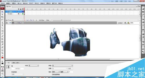 Flash瀑布流水動畫的效果怎么實現(xiàn)(非代碼)？