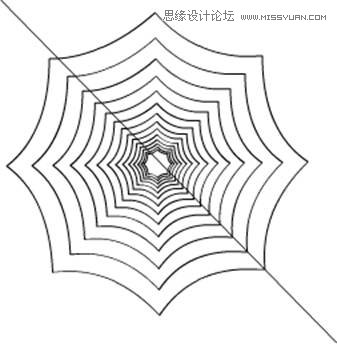 Flash基礎(chǔ)教程:繪制逼真的蜘蛛網(wǎng)效果圖,PS教程,思緣教程網(wǎng)