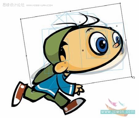 Flash cs3鼠繪教程:鉸連身體部分,PS教程,武林網教程網