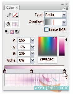 Flash cs3教程:仿真藝術(shù)設(shè)計1.13――漸變填充實(shí)現(xiàn)寫實(shí)效果的技巧_中國教程網(wǎng)