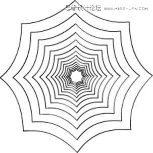 Flash基礎(chǔ)教程:繪制逼真的蜘蛛網(wǎng)效果圖,PS教程,思緣教程網(wǎng)