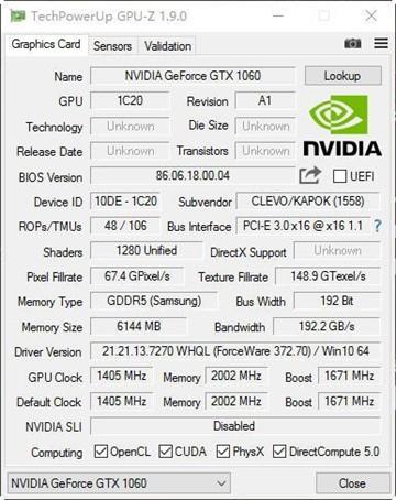 價格差不多 GTX 980M跟GTX 1060M買誰?