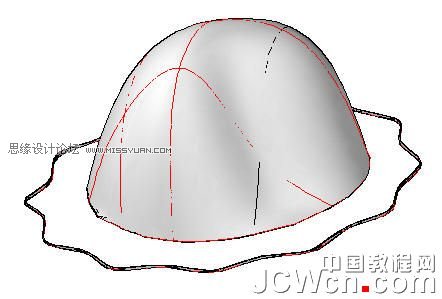 AutoCAD 2011教程:用曲面命令制作帽子,PS教程,思緣教程網
