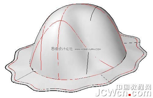 AutoCAD 2011教程:用曲面命令制作帽子,PS教程,思緣教程網