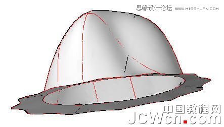 AutoCAD 2011教程:用曲面命令制作帽子,PS教程,思緣教程網