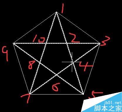 CAD怎么畫一個五角星