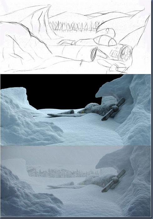 3dsmax打造客機(jī)墜毀雪地場景 武林網(wǎng) 3dsmax教程