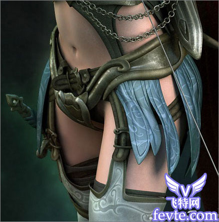 3Ds Max打造美女弓箭手游戲角色教程 武林網 3DSMAX角色教程