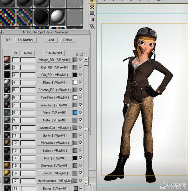 3DSMAX制作卡通女飛行員角色 武林網(wǎng) 3DSMAX角色教程