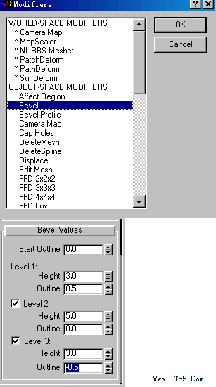 3D MAX特效:光芒四射的文字 武林網 3DSMAX建模教程 (圖五)
