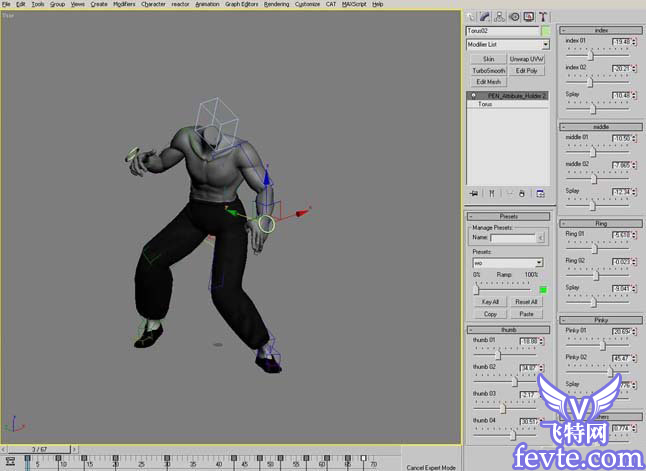 3DMA制作李小龍武打動作動畫教程 武林網(wǎng) 3DSMAX角色教程