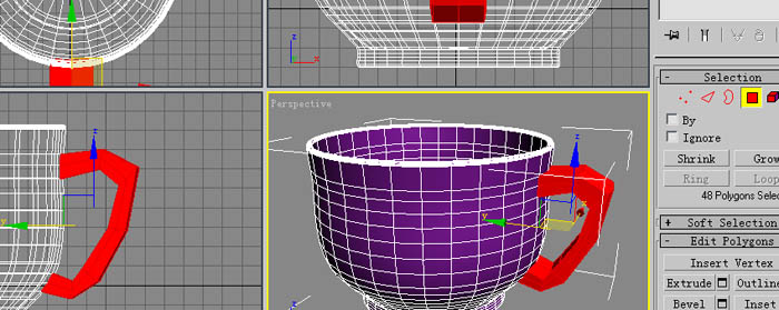 3DS Max教程:茶杯(旋轉(zhuǎn)+多邊形建模) 武林網(wǎng) 3DSMAX建模教程