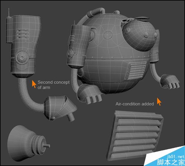 3DSMAX制作機器人 武林網(wǎng) 3DSMAX建模教程