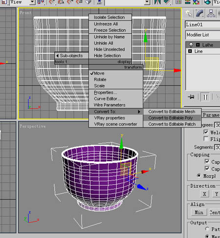3DS Max教程:茶杯(旋轉(zhuǎn)+多邊形建模) 武林網(wǎng) 3DSMAX建模教程