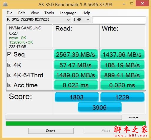 超3GB/S的讀取速度:三星SM961 256GB M.2 SSD全球首測