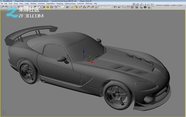 3DMAX制作炫酷的紅色跑車教程,PS教程,思緣教程網(wǎng)