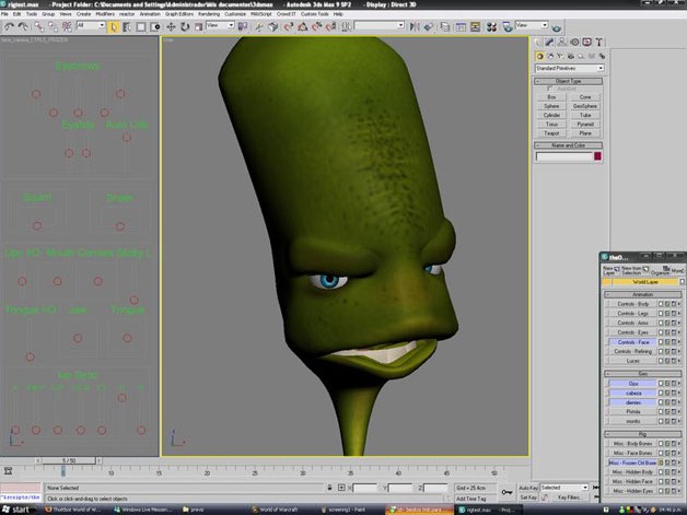 3dsMax打造Q版外星人 武林網 3DSMAX角色教程