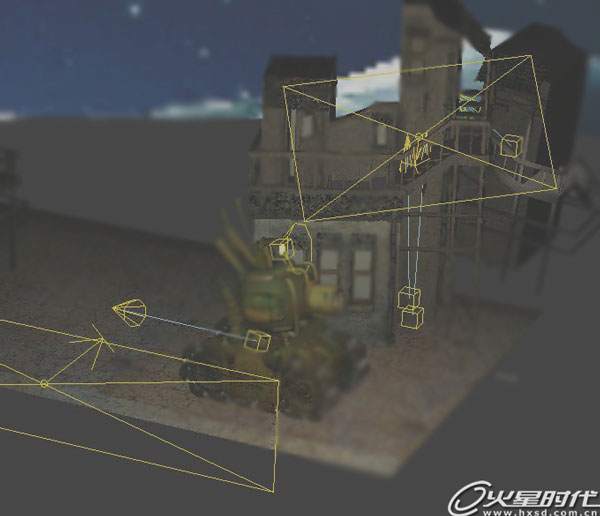 3DSMAX制作漂亮卡通坦克 武林網 3DSMAX建模教程