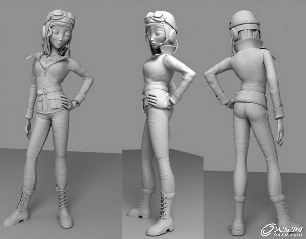 3DSMAX制作卡通女飛行員角色 武林網(wǎng) 3DSMAX角色教程