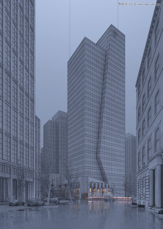 3dmax制作逼真的城市高樓大廈教程,