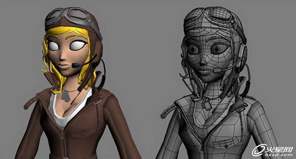 3DSMAX制作卡通女飛行員角色 武林網(wǎng) 3DSMAX角色教程