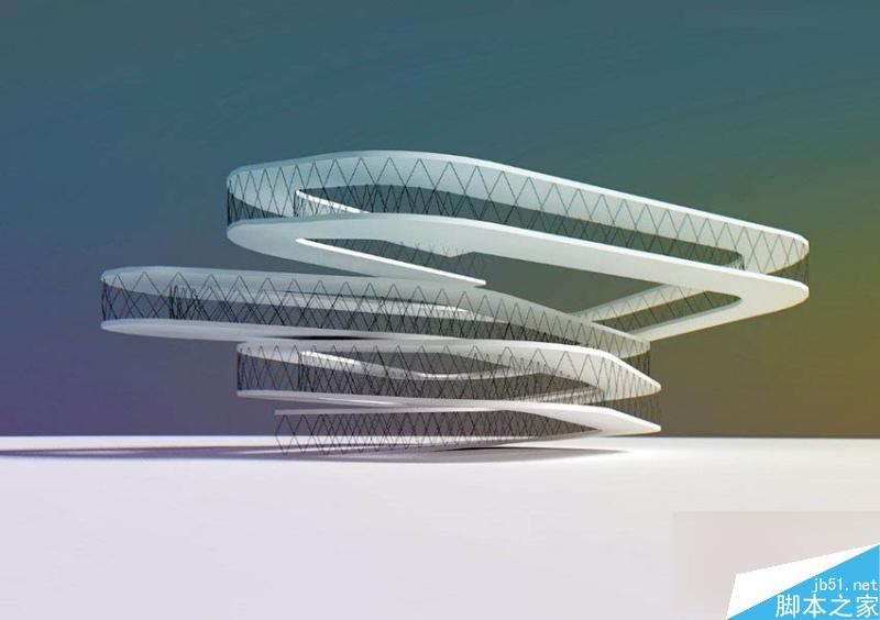 3DMAX制作逼真的環(huán)形建筑效果圖教程,PS教程,思緣教程網(wǎng)