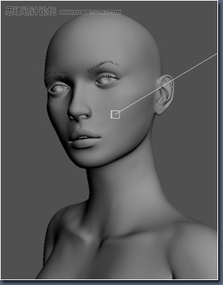 3D MAX建模教程:女性角色模型解析