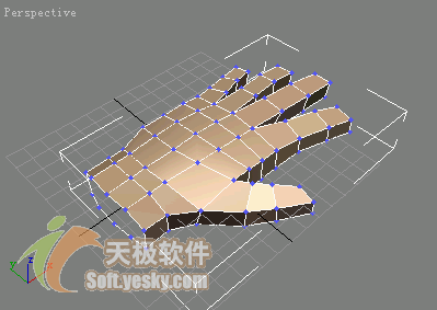 3Ds max多邊形建模實例:人手模型 武林網(wǎng) 3DSMAX入門教程