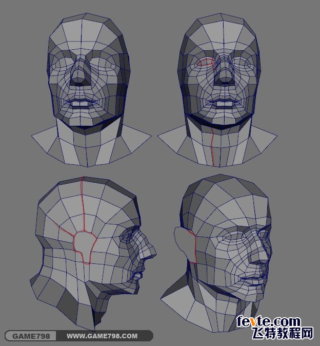 3dsmax and maya人頭布線教程 武林網 3DSMAX教程