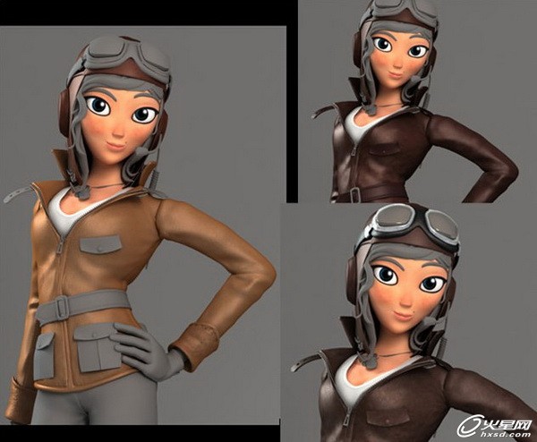 3DSMAX制作卡通女飛行員角色 武林網(wǎng) 3DSMAX角色教程