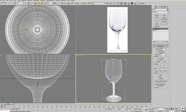 3DSMAX打造逼真玻璃杯 武林網 3DSMAX渲染教程