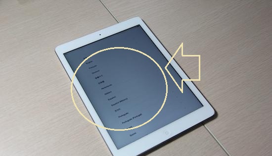 iPad Air激活語言設(shè)置