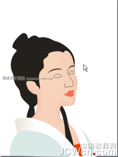 CorelDRAW鼠繪教程:繪制著名詞人李清照,破洛洛