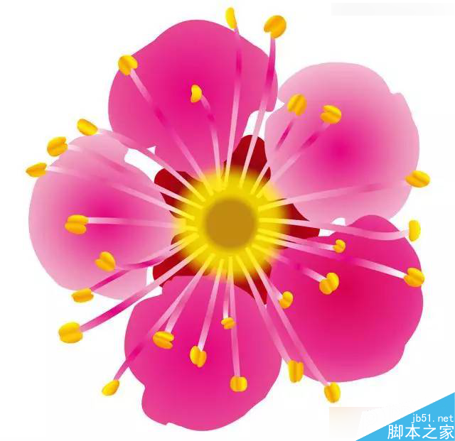 CorelDraw繪制逼真的中國風梅花圖教程,PS教程,思緣教程網(wǎng)