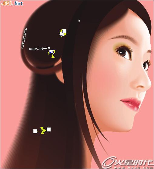 CoreIDRAW打造古典美女 寫實人物制作詳解 CoreIDRAW打造古典美女 寫實人物制作詳解