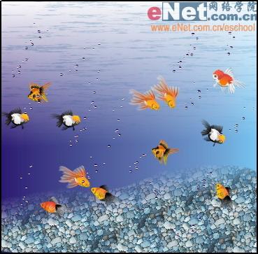 CDR打造水中游動(dòng)的金魚效果 武林網(wǎng) CDR實(shí)例教程