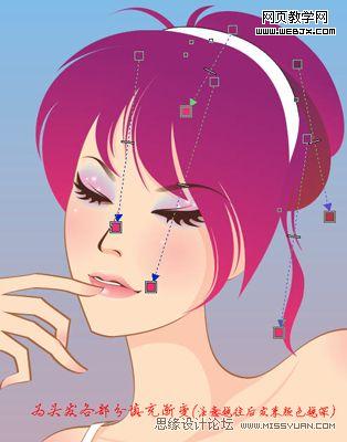 Coreldraw教程:繪制卡通矢量漂亮女孩_武林網(wǎng)