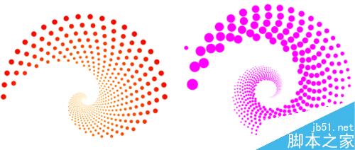 CorelDRAW X7案例分享:打造圓點螺旋效果