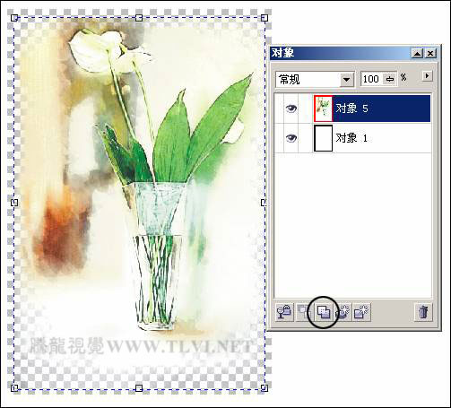 CDR繪制清新水彩效果畫面 武林網 CDR實例教程