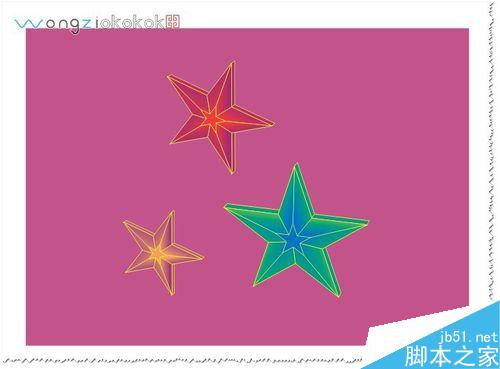CDR教程：如何制作漂亮的立體的五角星？