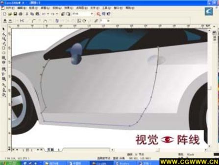CDR繪制寶馬汽車 武林網 CDR實例教程