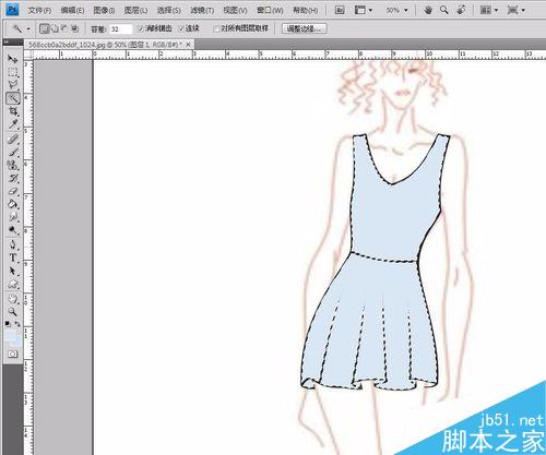 怎樣用CDR+PS畫服裝效果圖?