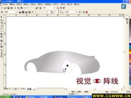 CDR繪制寶馬汽車 武林網 CDR實例教程