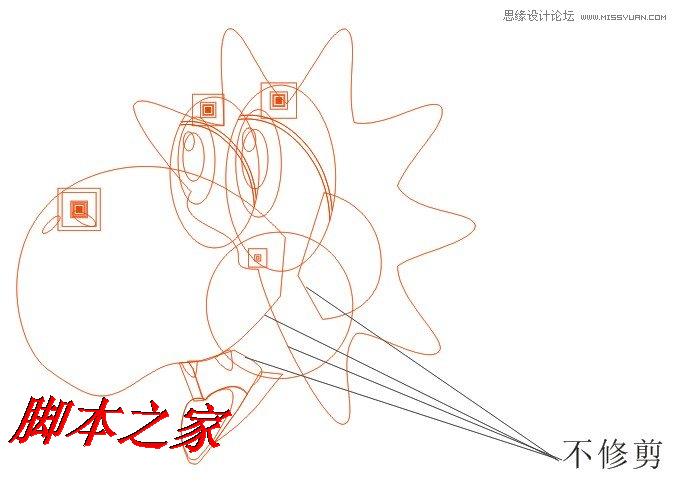 CorelDraw繪制綠色可愛(ài)的卡通龍,武林網(wǎng)