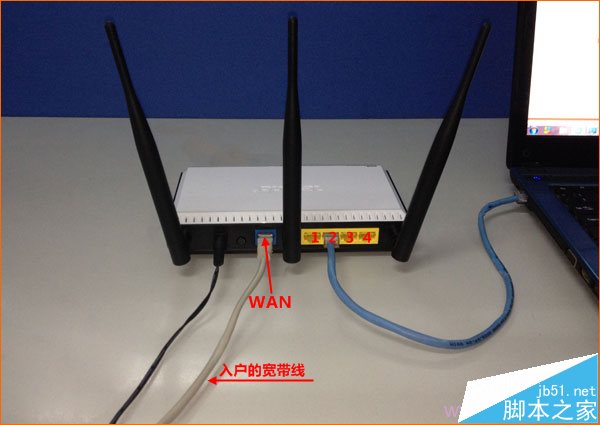 寬帶網線接入上網時,B-Link路由器正確連接方式