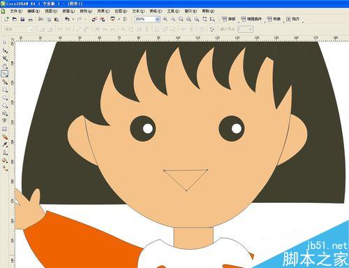 用CorelDRAW怎么繪制櫻桃小丸子(貝塞爾工具)