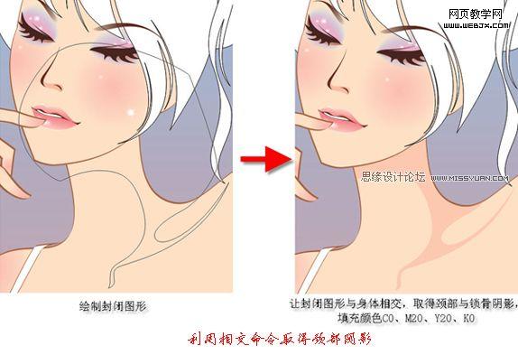 Coreldraw教程:繪制卡通矢量漂亮女孩_武林網(wǎng)