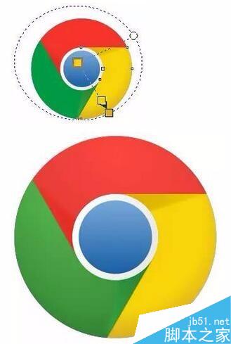 cdr教程:繪制谷歌瀏覽器Logo步驟